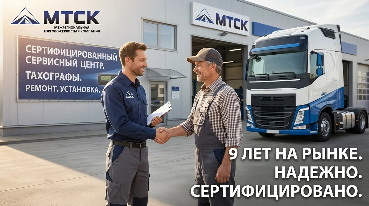 Сервисный центр МТСК: сертифицированная установка и ремонт тахографов, 9 лет на рынке